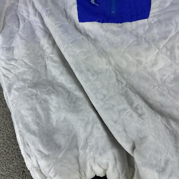 Vintage Adidas Jacket Mens XL Blue Black Anorak Quarter Zip Made Hong Kong 90s - Picture 15 of 16